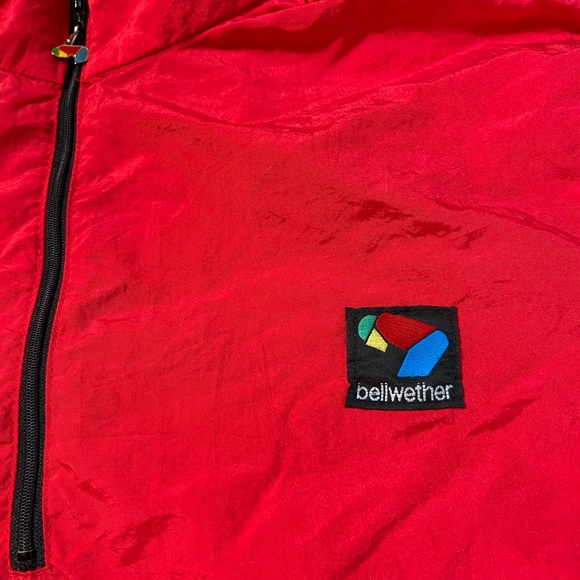 Vintage 80s Bellwether Quarter Zip Nylon Jacket L - Picture 6 of 13